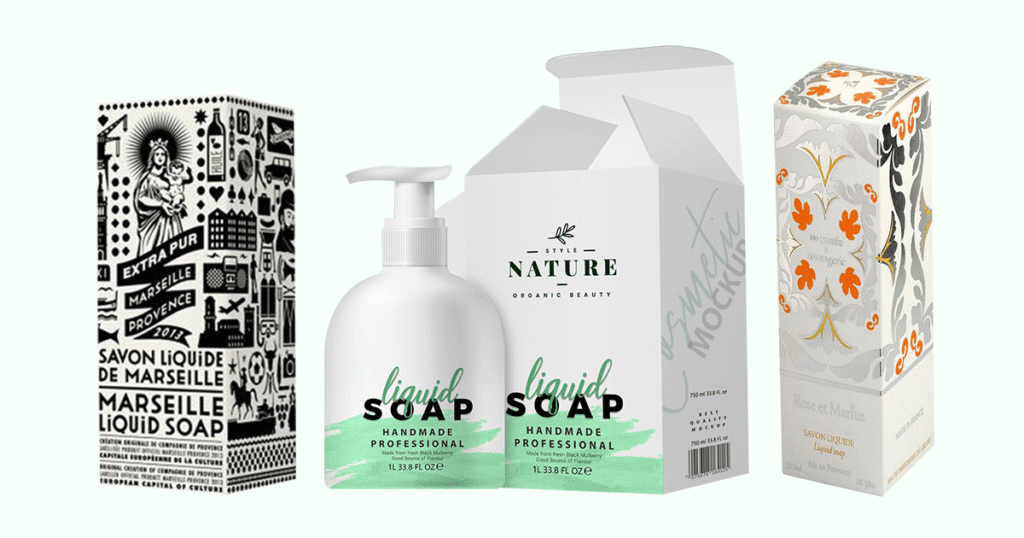 Custom Liquid Soap Boxes Wholesale