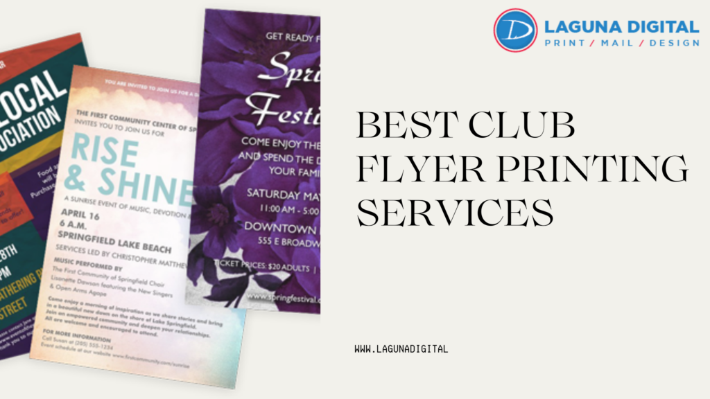 Best Club Flyer Printing Services Near You