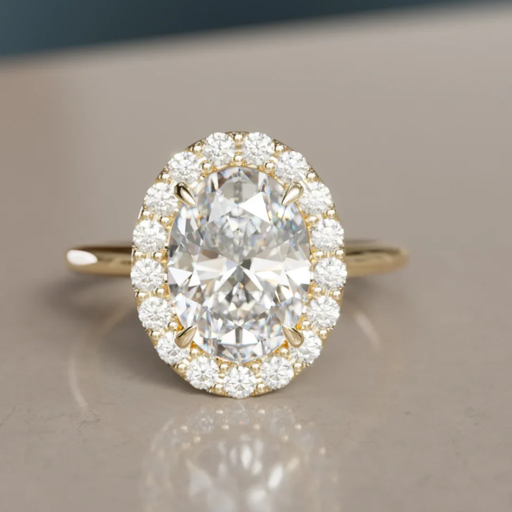 Classic Sophistication in Vintage Oval Engagement Rings