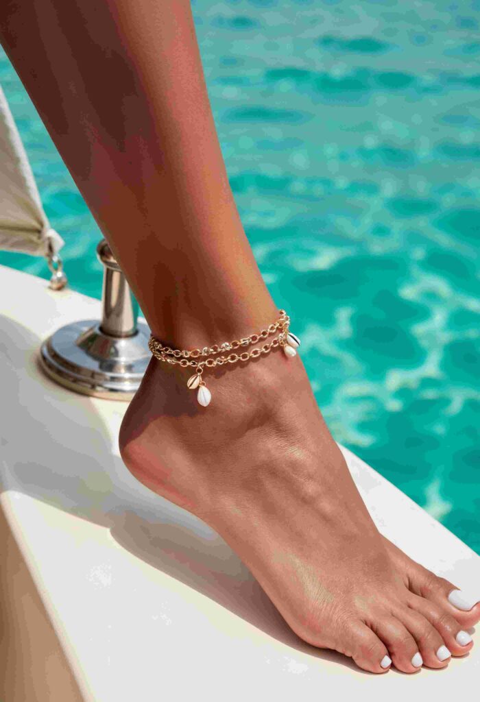 Elegant Gold Anklets for Women in Traditional and Modern Styles